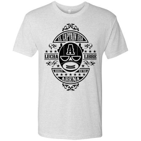 T-Shirts Heather White / Small Lucha Captain Men's Triblend T-Shirt
