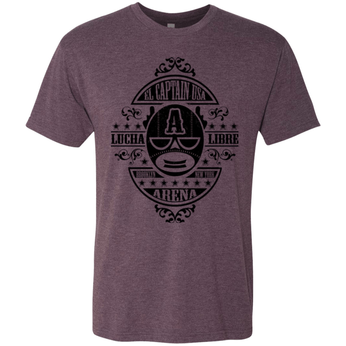 T-Shirts Vintage Purple / Small Lucha Captain Men's Triblend T-Shirt