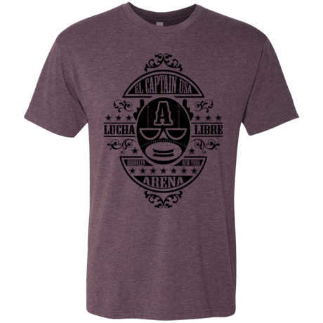 T-Shirts Vintage Purple / Small Lucha Captain Men's Triblend T-Shirt