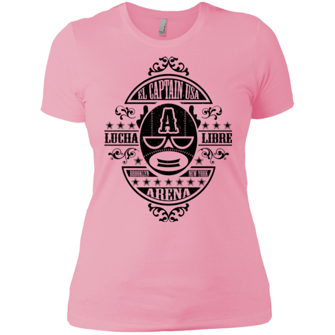 T-Shirts Light Pink / X-Small Lucha Captain Women's Premium T-Shirt