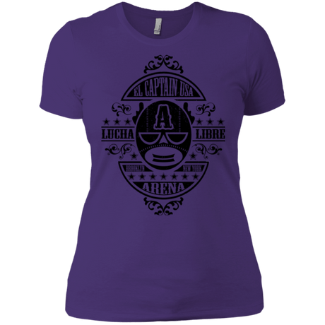 T-Shirts Purple / X-Small Lucha Captain Women's Premium T-Shirt