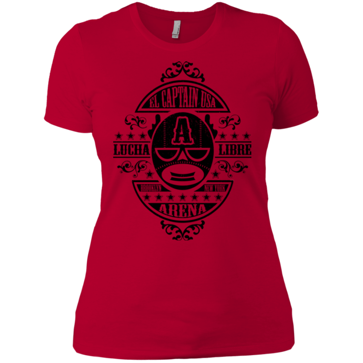 T-Shirts Red / X-Small Lucha Captain Women's Premium T-Shirt