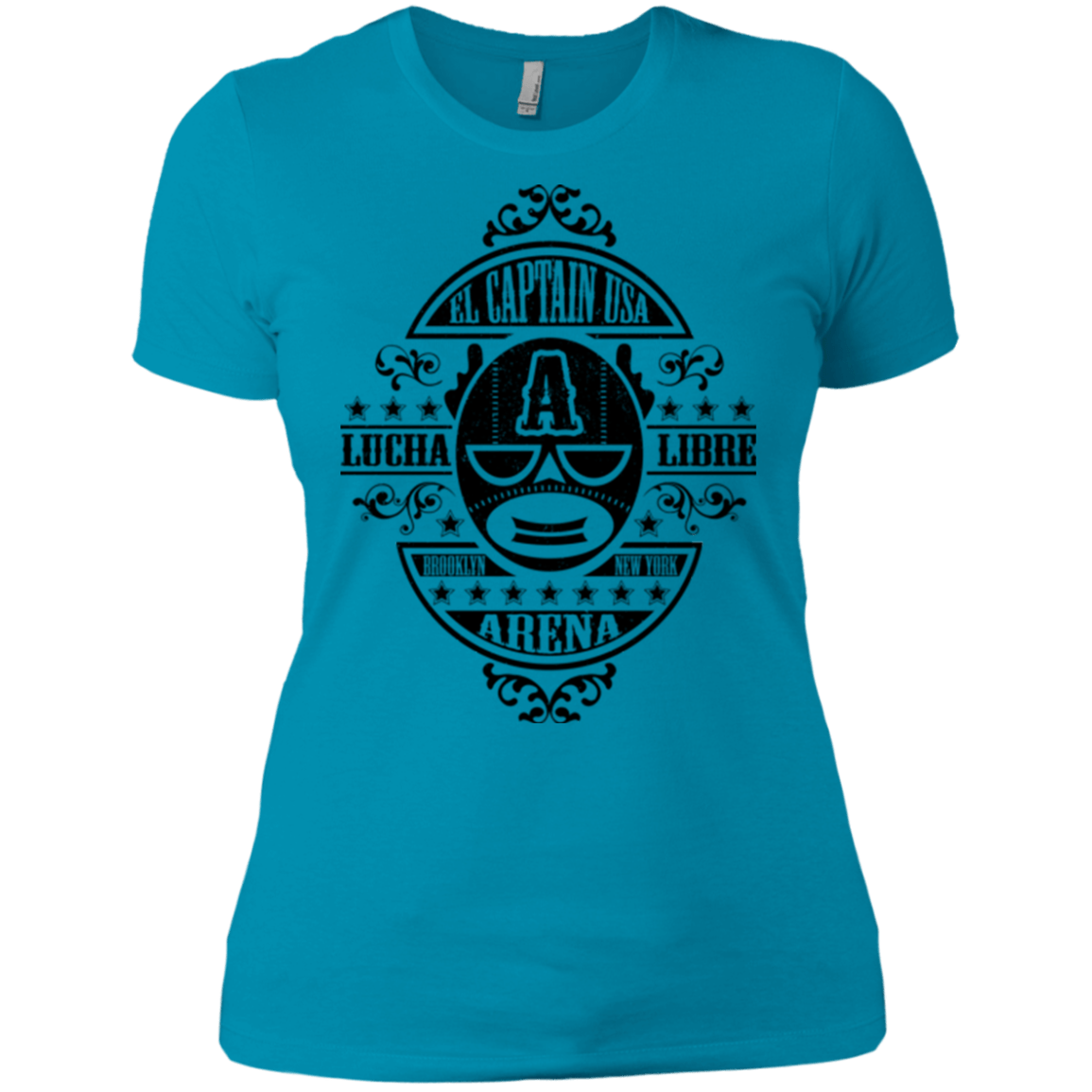 T-Shirts Turquoise / X-Small Lucha Captain Women's Premium T-Shirt