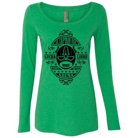 T-Shirts Envy / Small Lucha Captain Women's Triblend Long Sleeve Shirt