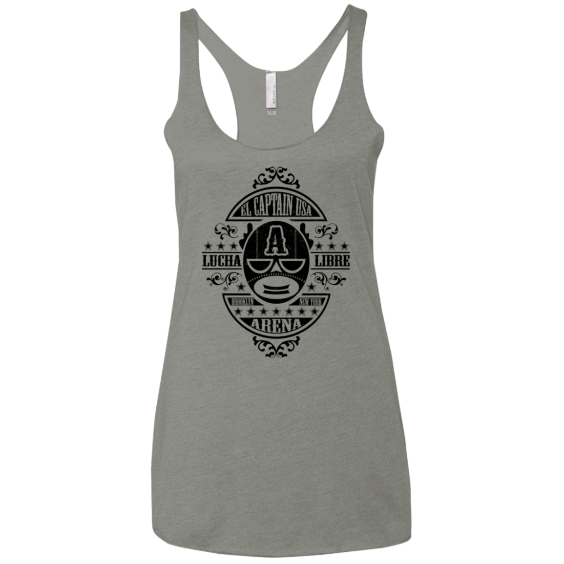 T-Shirts Venetian Grey / X-Small Lucha Captain Women's Triblend Racerback Tank