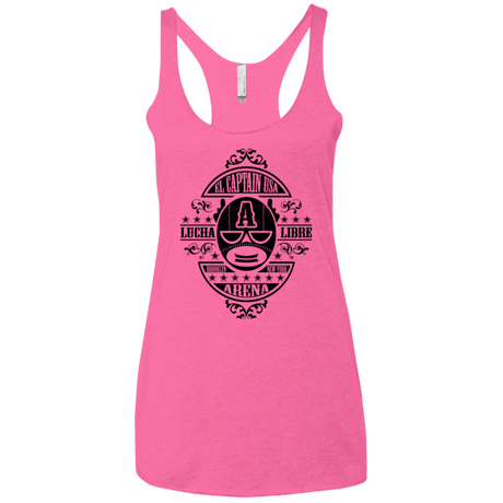 T-Shirts Vintage Pink / X-Small Lucha Captain Women's Triblend Racerback Tank