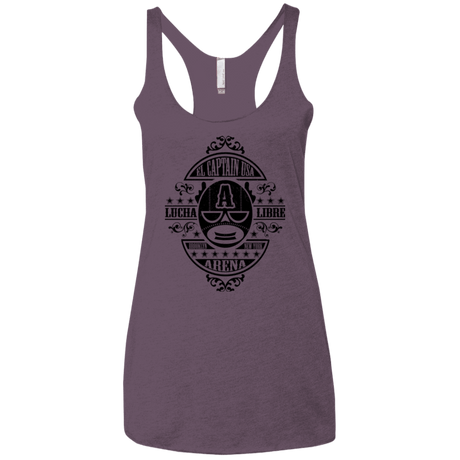 T-Shirts Vintage Purple / X-Small Lucha Captain Women's Triblend Racerback Tank
