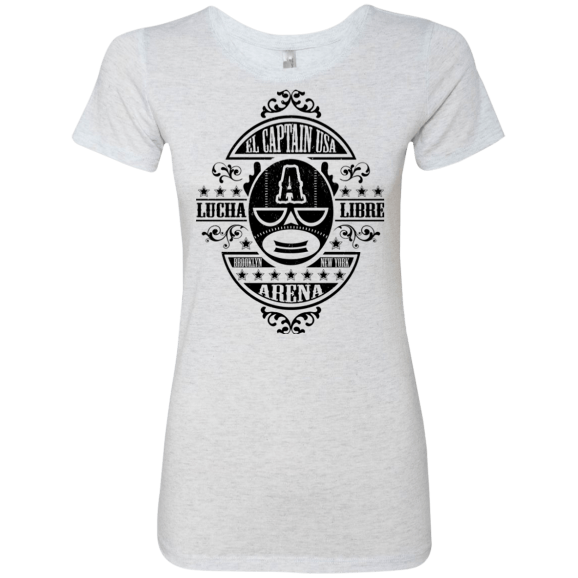 T-Shirts Heather White / Small Lucha Captain Women's Triblend T-Shirt
