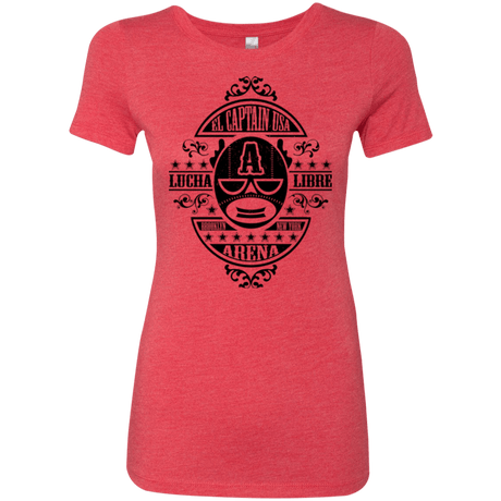 T-Shirts Vintage Red / Small Lucha Captain Women's Triblend T-Shirt