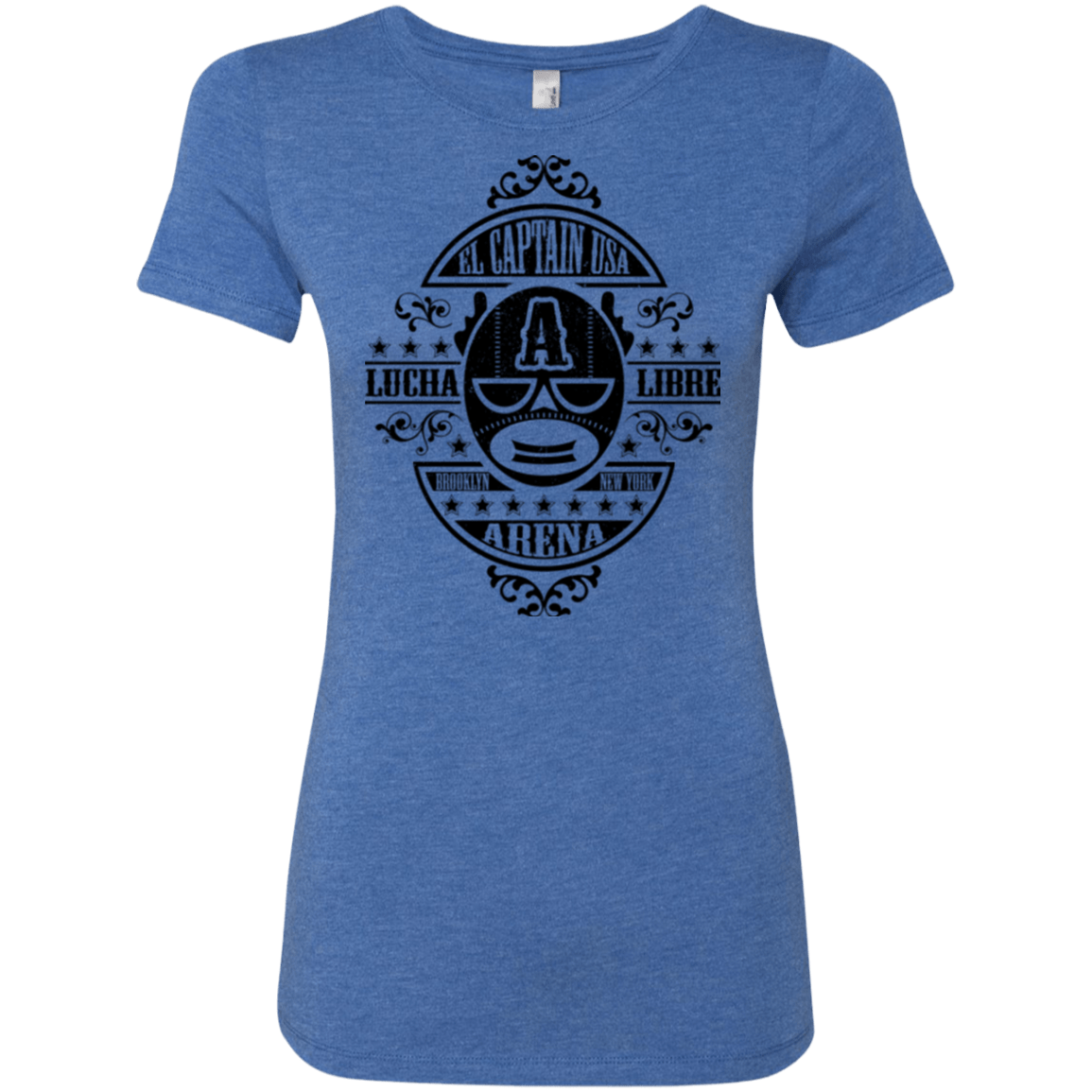 T-Shirts Vintage Royal / Small Lucha Captain Women's Triblend T-Shirt
