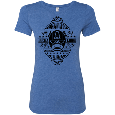 T-Shirts Vintage Royal / Small Lucha Captain Women's Triblend T-Shirt