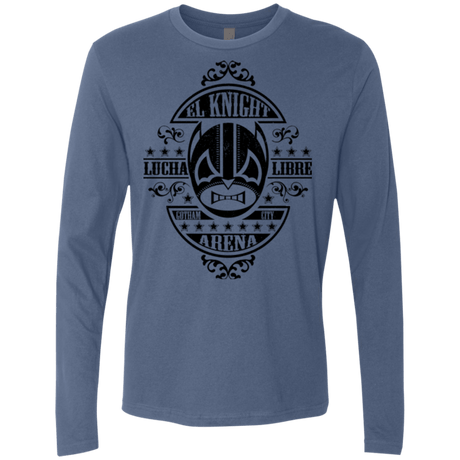 T-Shirts Indigo / Small Lucha Knight Men's Premium Long Sleeve