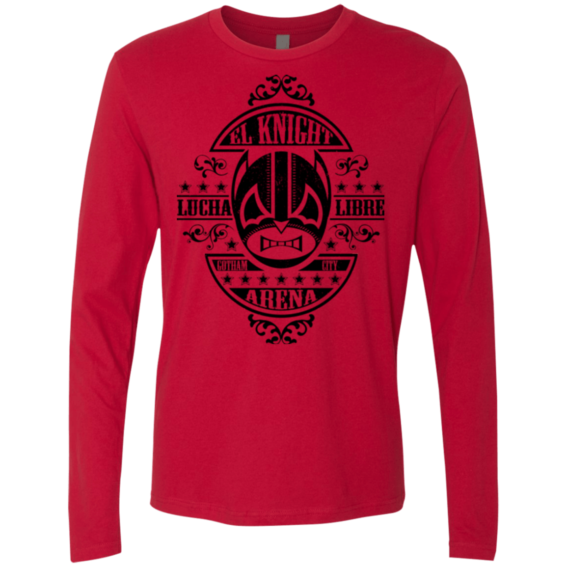 T-Shirts Red / Small Lucha Knight Men's Premium Long Sleeve