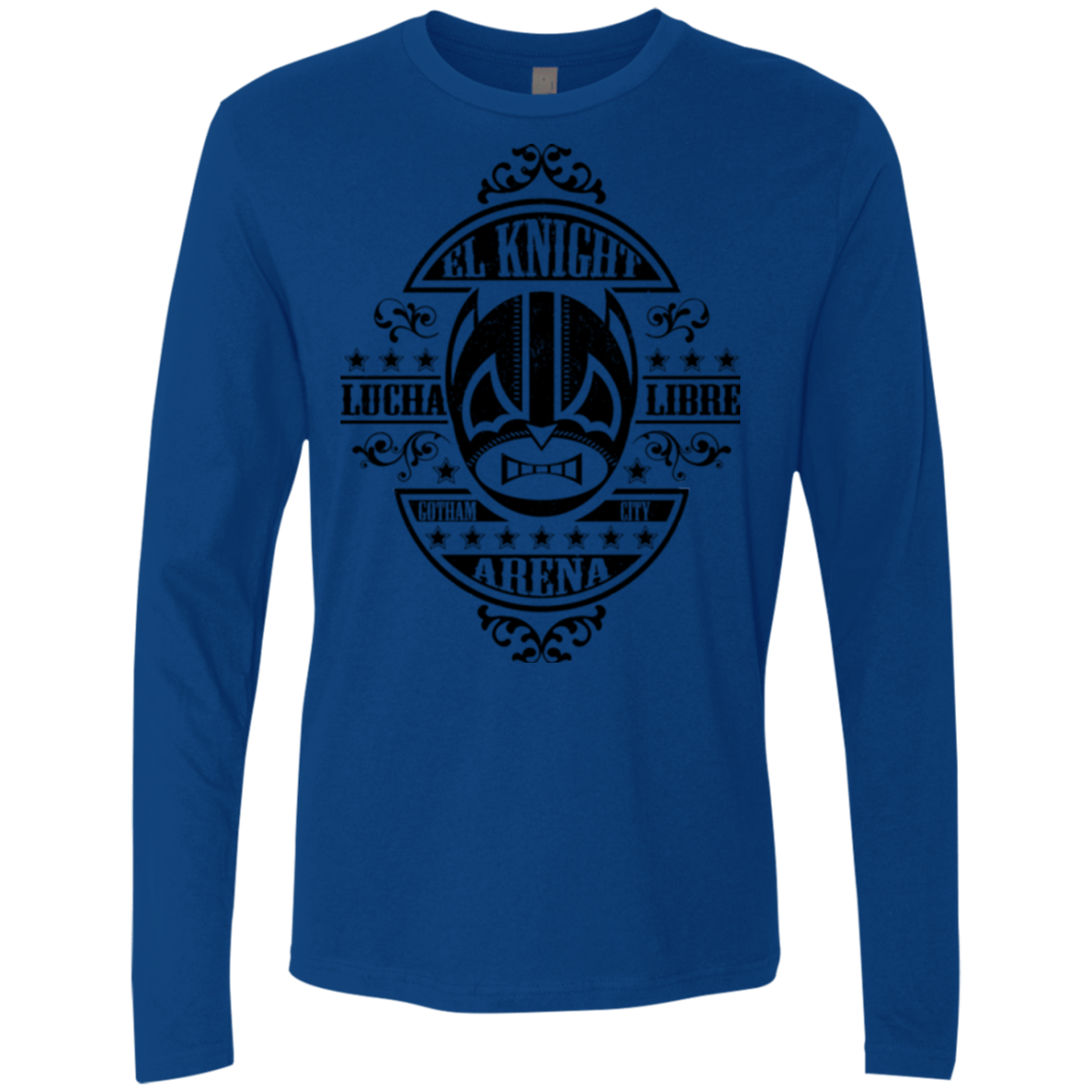 T-Shirts Royal / Small Lucha Knight Men's Premium Long Sleeve
