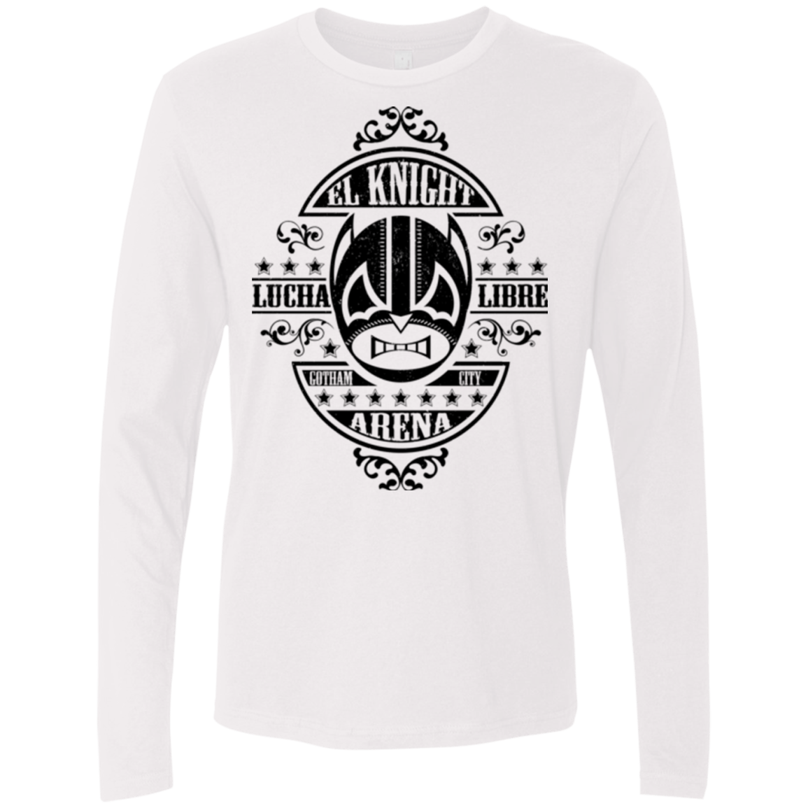 T-Shirts White / Small Lucha Knight Men's Premium Long Sleeve