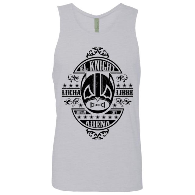 T-Shirts Heather Grey / Small Lucha Knight Men's Premium Tank Top