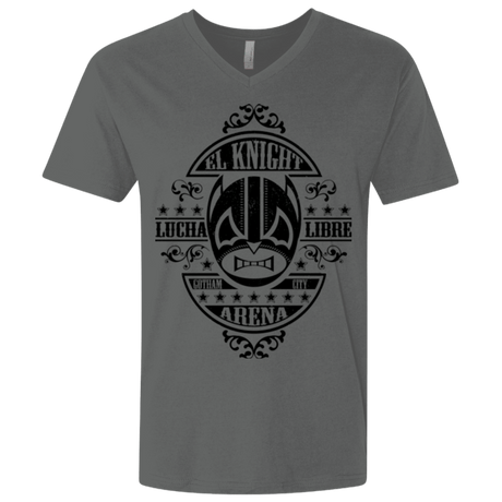 T-Shirts Heavy Metal / X-Small Lucha Knight Men's Premium V-Neck