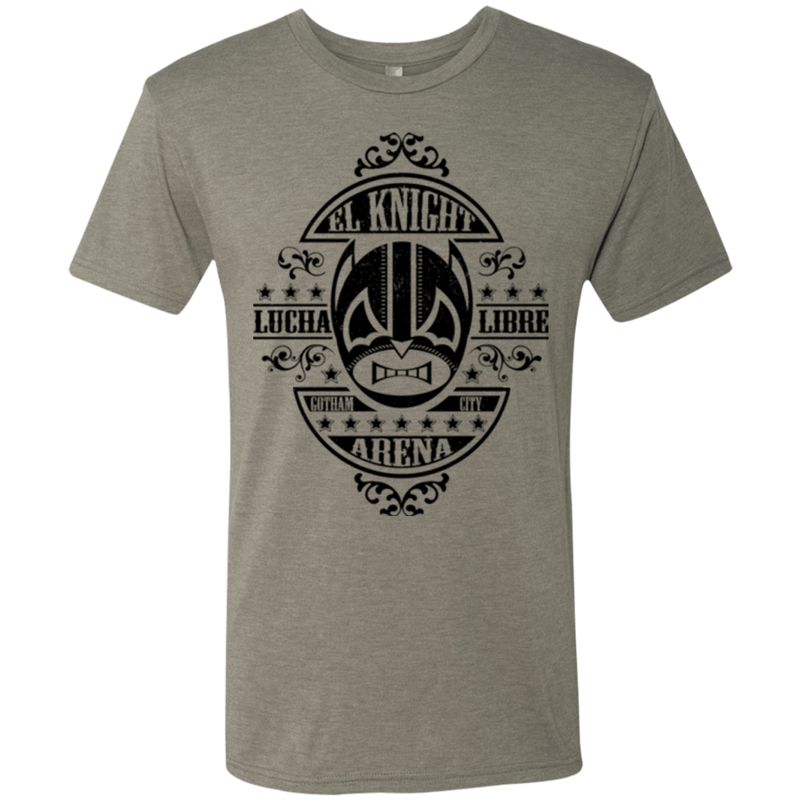 T-Shirts Venetian Grey / Small Lucha Knight Men's Triblend T-Shirt
