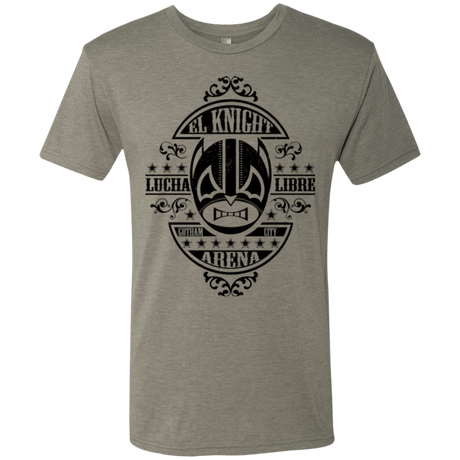 T-Shirts Venetian Grey / Small Lucha Knight Men's Triblend T-Shirt