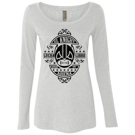 T-Shirts Heather White / Small Lucha Knight Women's Triblend Long Sleeve Shirt