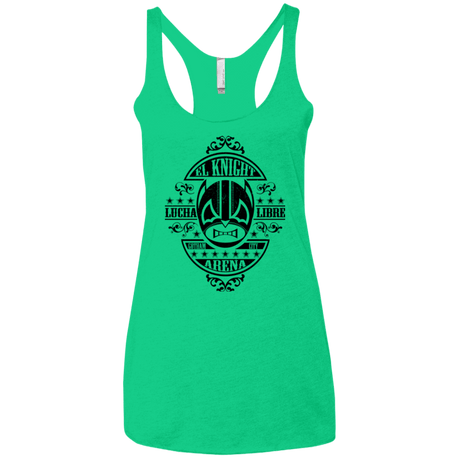 T-Shirts Envy / X-Small Lucha Knight Women's Triblend Racerback Tank