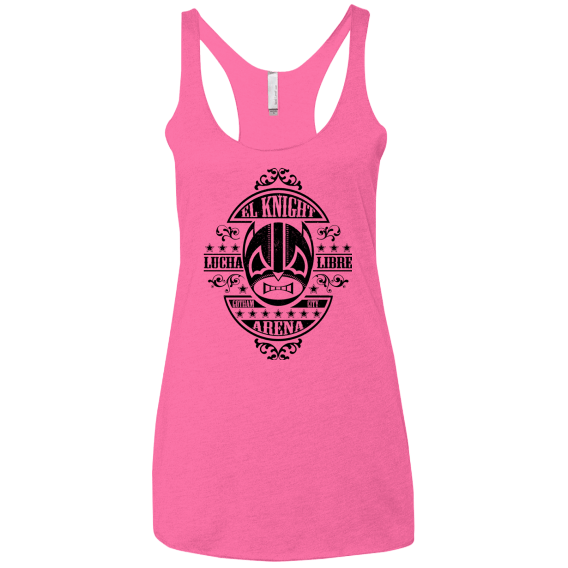 T-Shirts Vintage Pink / X-Small Lucha Knight Women's Triblend Racerback Tank