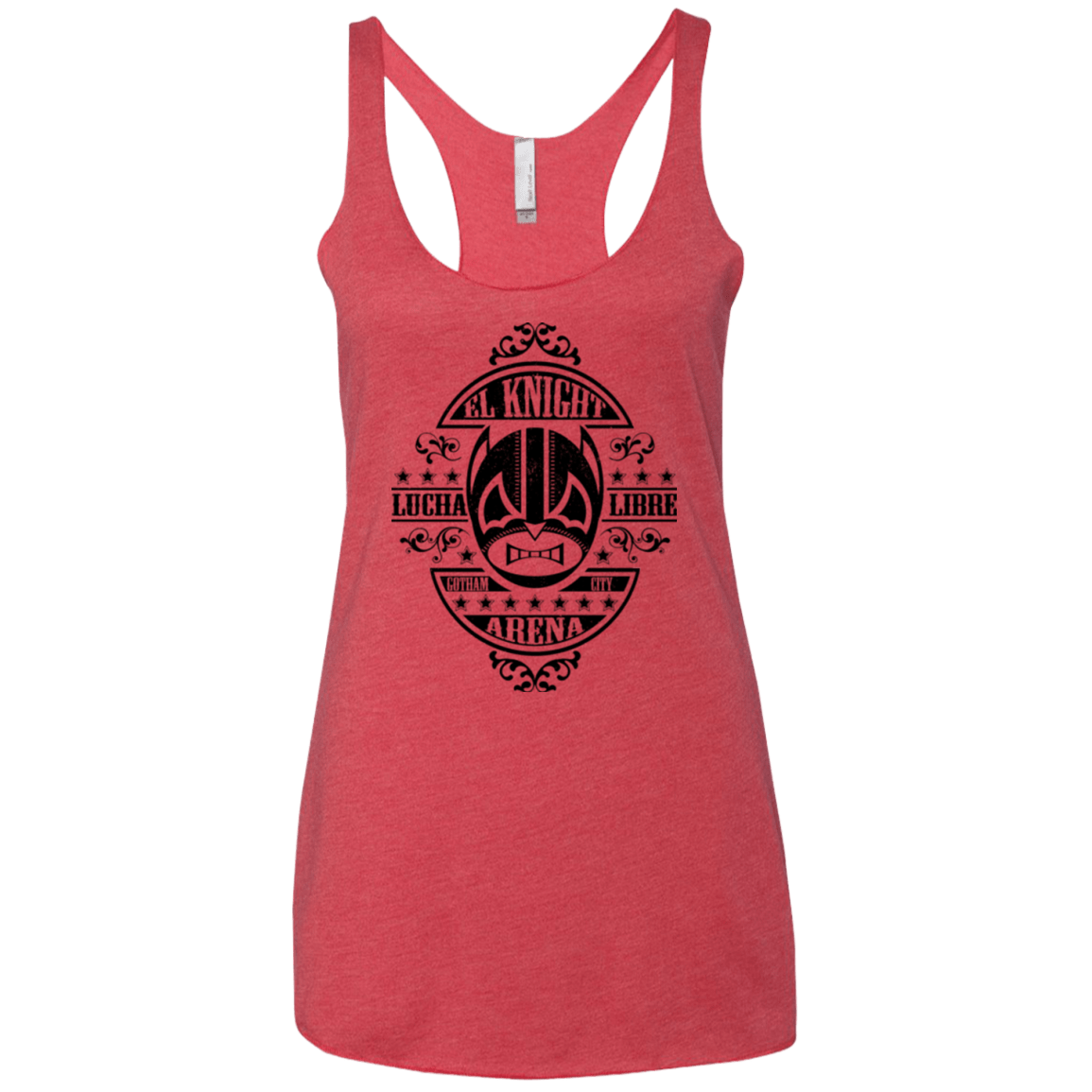 T-Shirts Vintage Red / X-Small Lucha Knight Women's Triblend Racerback Tank