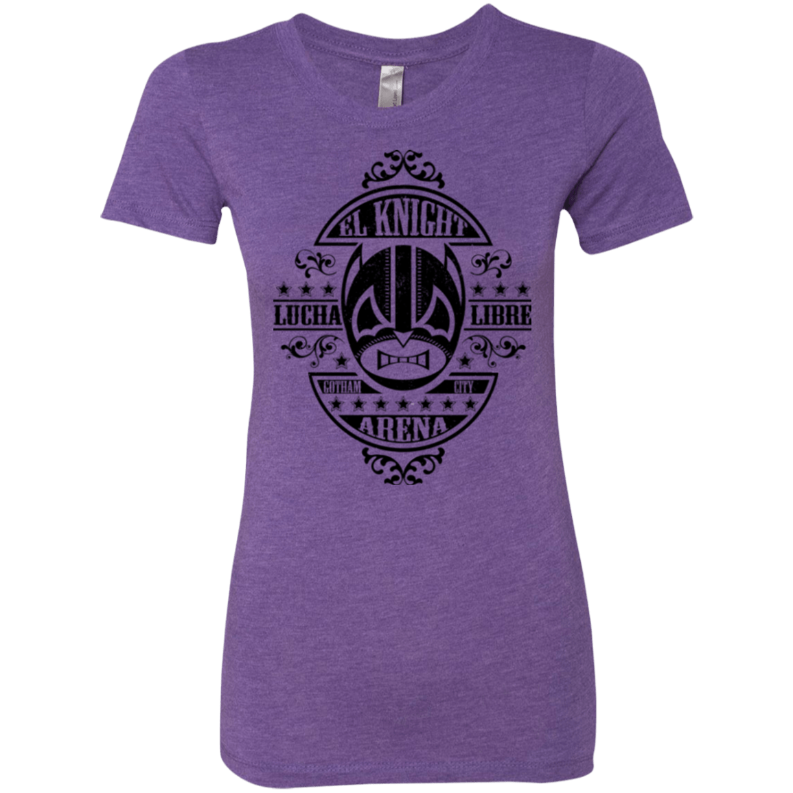 T-Shirts Purple Rush / Small Lucha Knight Women's Triblend T-Shirt