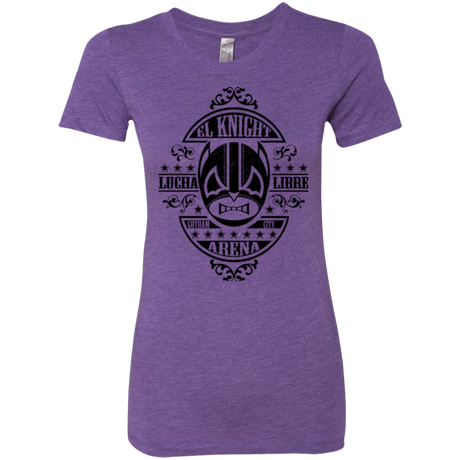 T-Shirts Purple Rush / Small Lucha Knight Women's Triblend T-Shirt