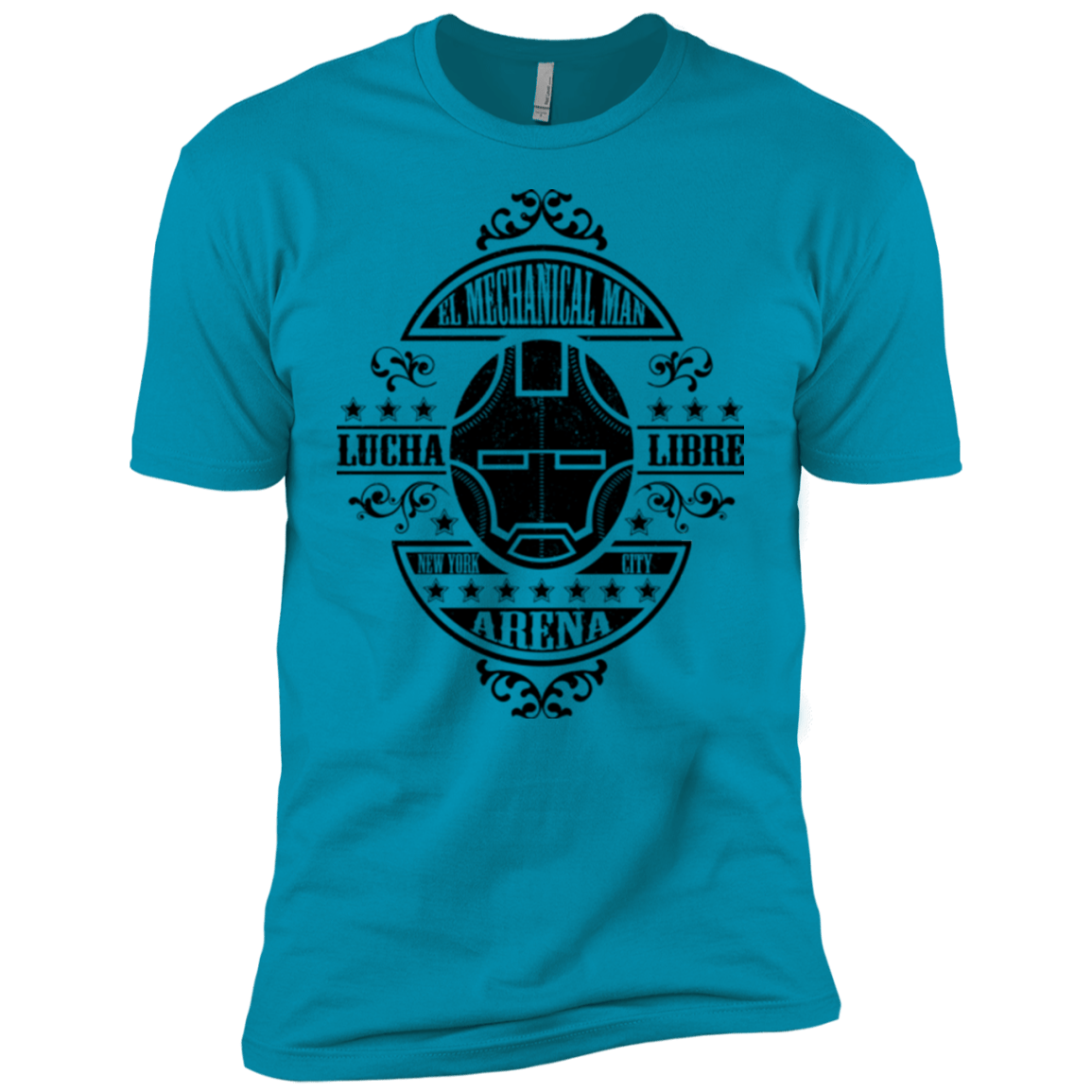 T-Shirts Turquoise / YXS Lucha Mechanical Man Boys Premium T-Shirt