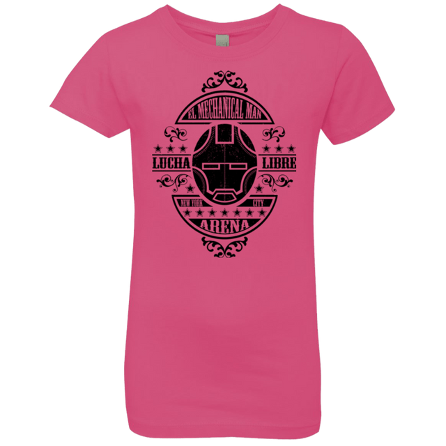 T-Shirts Hot Pink / YXS Lucha Mechanical Man Girls Premium T-Shirt