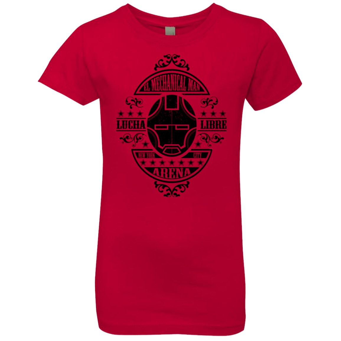 T-Shirts Red / YXS Lucha Mechanical Man Girls Premium T-Shirt