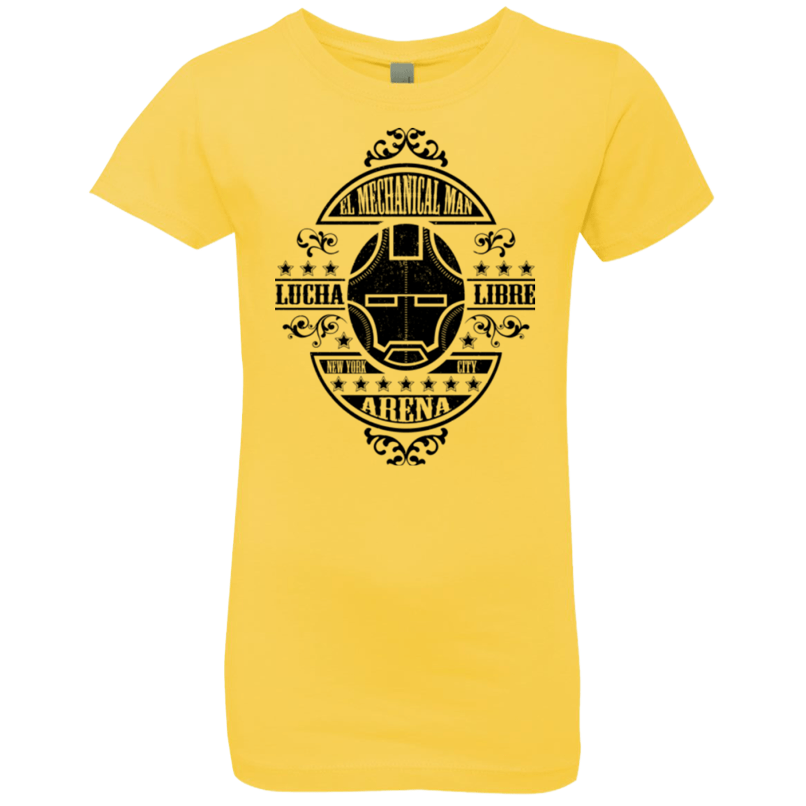 T-Shirts Vibrant Yellow / YXS Lucha Mechanical Man Girls Premium T-Shirt