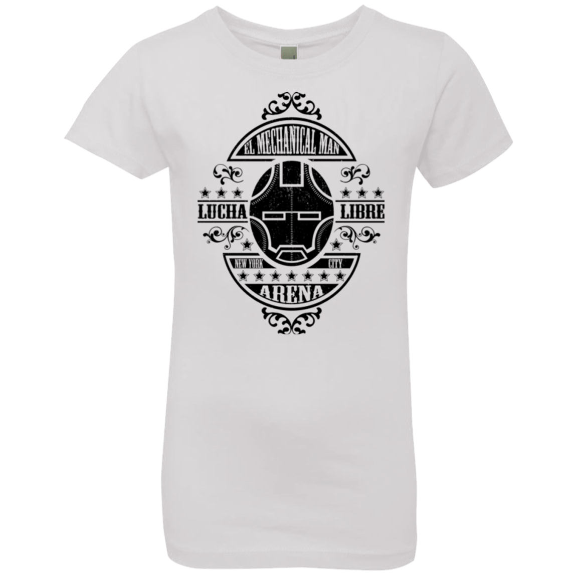 T-Shirts White / YXS Lucha Mechanical Man Girls Premium T-Shirt