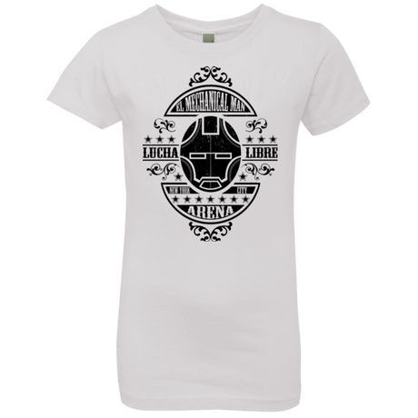 T-Shirts White / YXS Lucha Mechanical Man Girls Premium T-Shirt