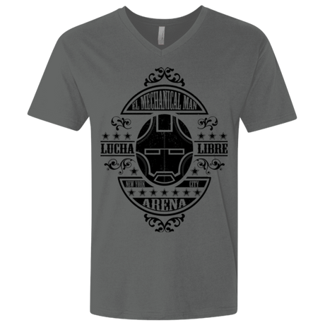 T-Shirts Heavy Metal / X-Small Lucha Mechanical Man Men's Premium V-Neck
