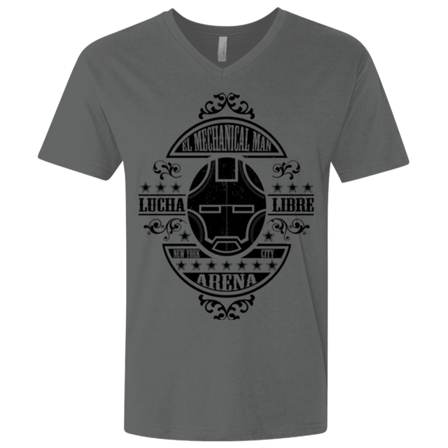 T-Shirts Heavy Metal / X-Small Lucha Mechanical Man Men's Premium V-Neck