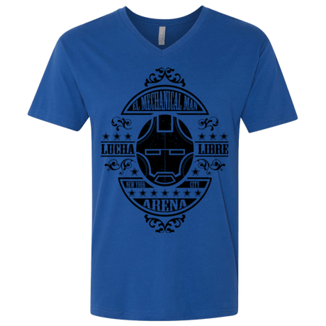 T-Shirts Royal / X-Small Lucha Mechanical Man Men's Premium V-Neck