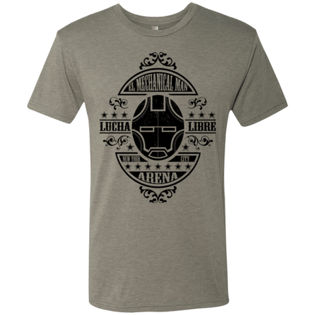 T-Shirts Venetian Grey / Small Lucha Mechanical Man Men's Triblend T-Shirt