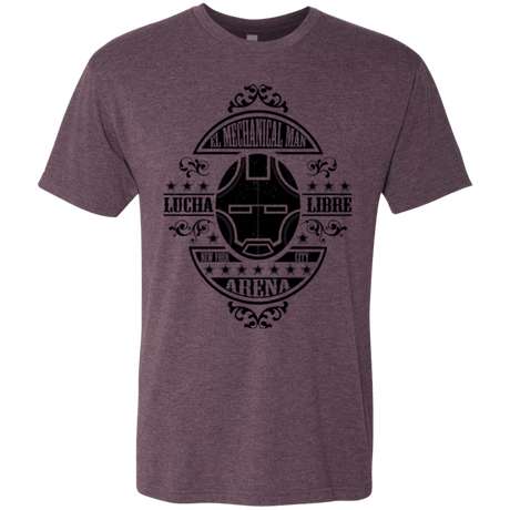 T-Shirts Vintage Purple / Small Lucha Mechanical Man Men's Triblend T-Shirt