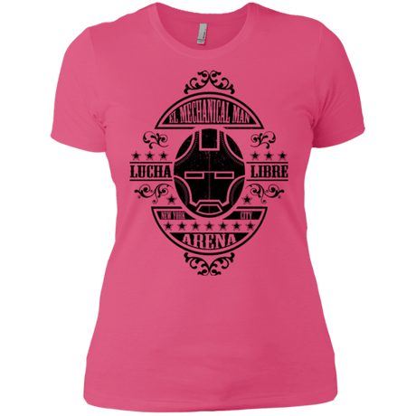 T-Shirts Hot Pink / X-Small Lucha Mechanical Man Women's Premium T-Shirt
