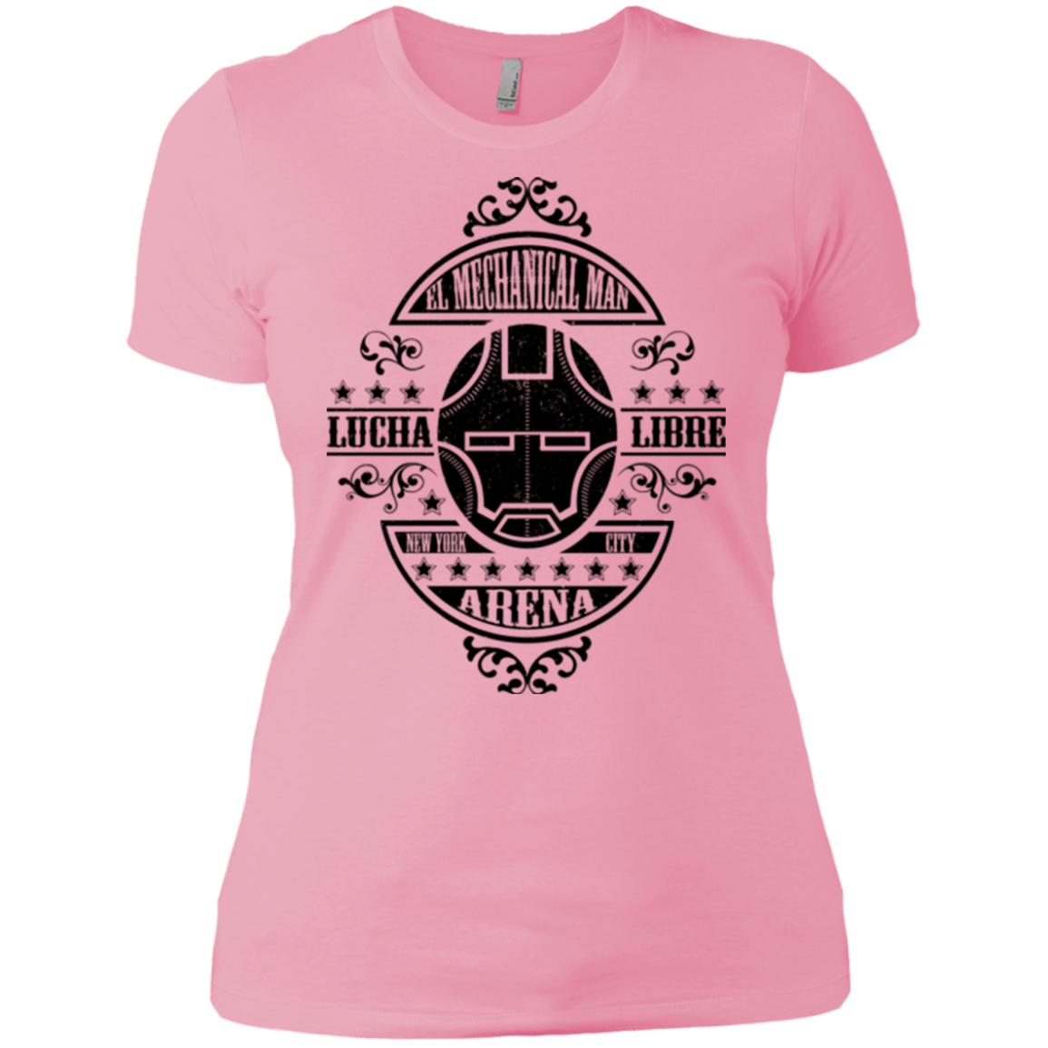 T-Shirts Light Pink / X-Small Lucha Mechanical Man Women's Premium T-Shirt