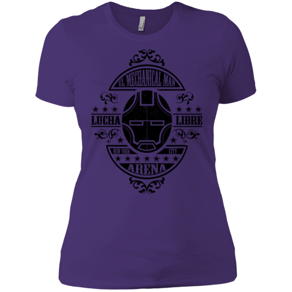 T-Shirts Purple / X-Small Lucha Mechanical Man Women's Premium T-Shirt