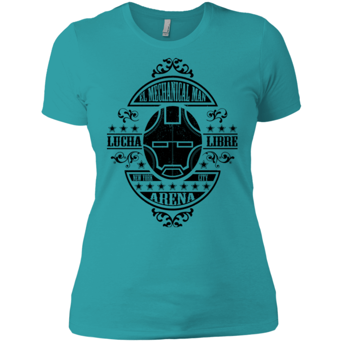 T-Shirts Tahiti Blue / X-Small Lucha Mechanical Man Women's Premium T-Shirt