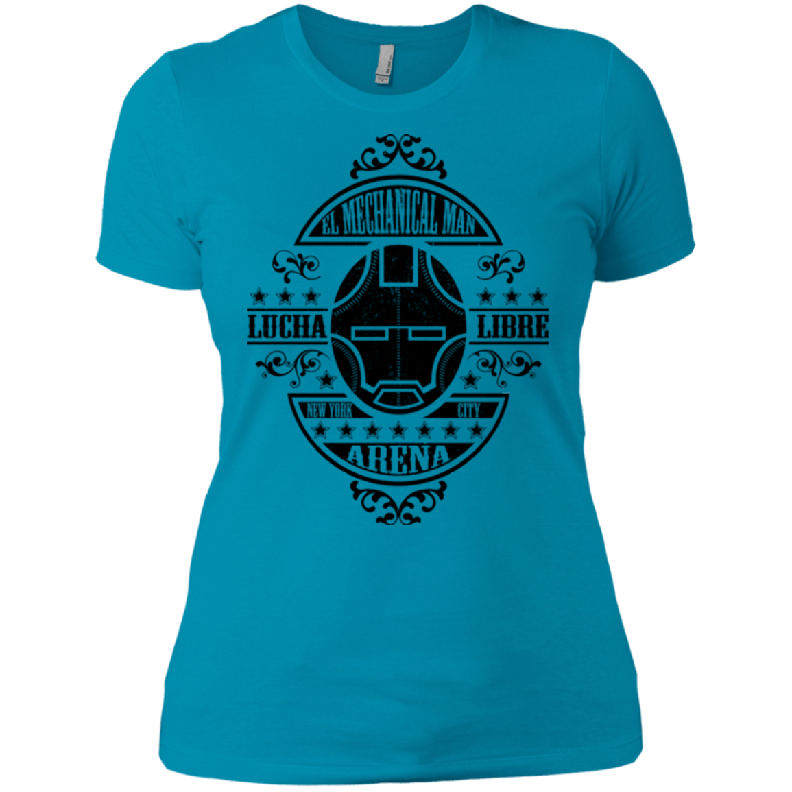 T-Shirts Turquoise / X-Small Lucha Mechanical Man Women's Premium T-Shirt