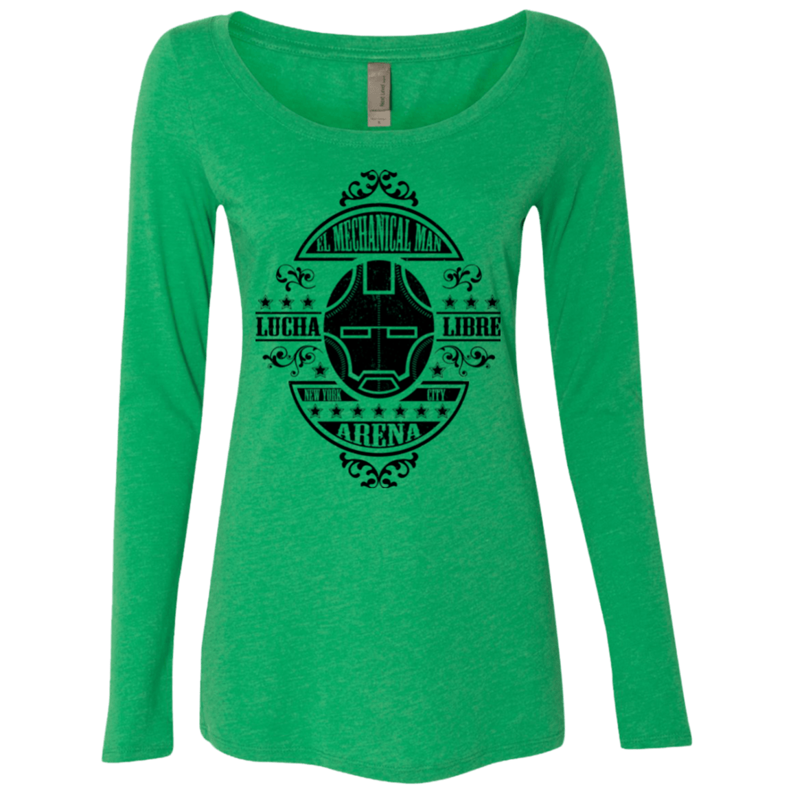 T-Shirts Envy / Small Lucha Mechanical Man Women's Triblend Long Sleeve Shirt