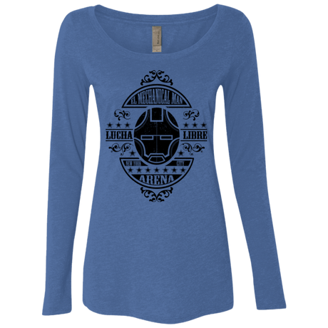 T-Shirts Vintage Royal / Small Lucha Mechanical Man Women's Triblend Long Sleeve Shirt