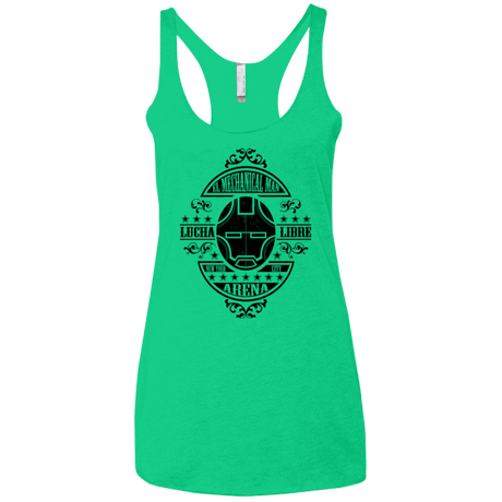 T-Shirts Envy / X-Small Lucha Mechanical Man Women's Triblend Racerback Tank