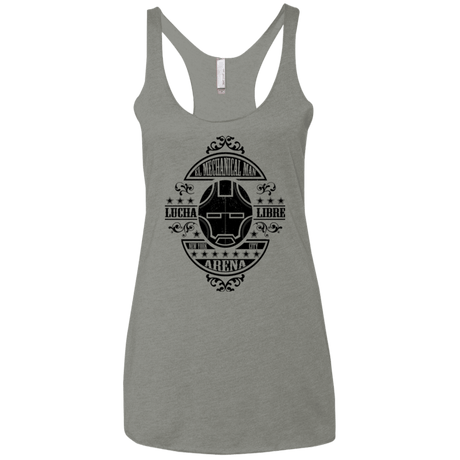 T-Shirts Venetian Grey / X-Small Lucha Mechanical Man Women's Triblend Racerback Tank