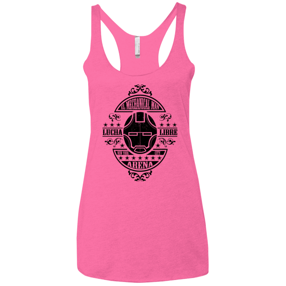 T-Shirts Vintage Pink / X-Small Lucha Mechanical Man Women's Triblend Racerback Tank